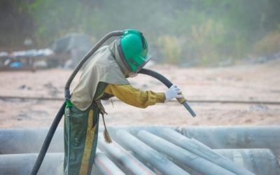 Jasa Vapourblasting/Water Blasting untuk Tahap Surface Preparation