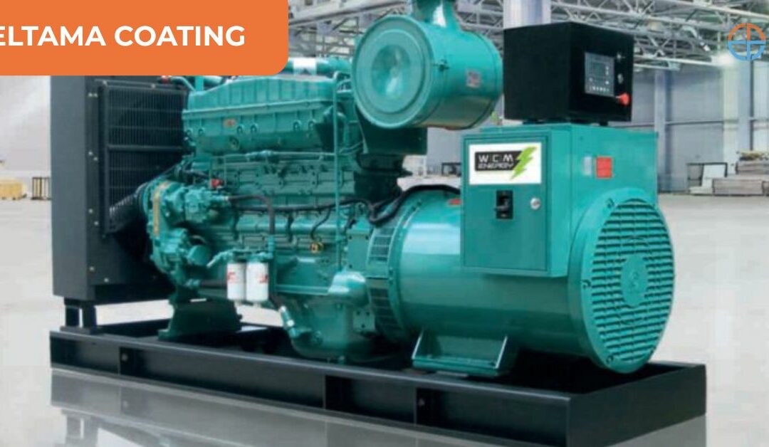 Unit genset industri berada di dalam fasilitas perakitan Bandung, siap menjalani perawatan berkala sebagai bagian dari layanan maintenance genset oleh PT Eltama Prima Indo