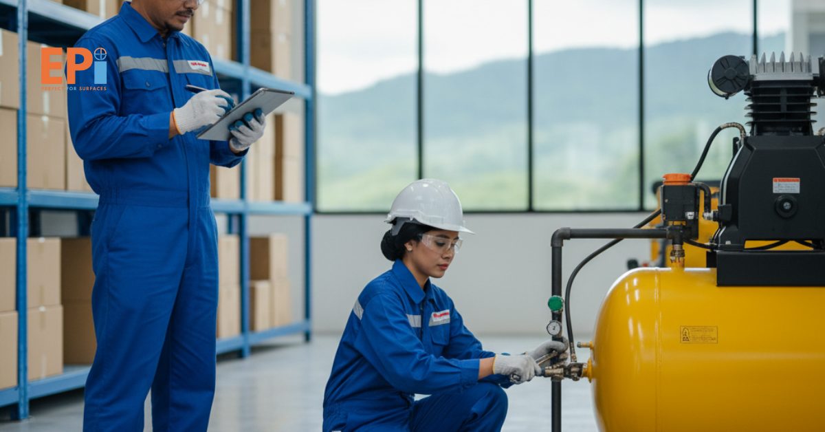 Jasa Maintenance Compressor Semarang – Eltama Coating