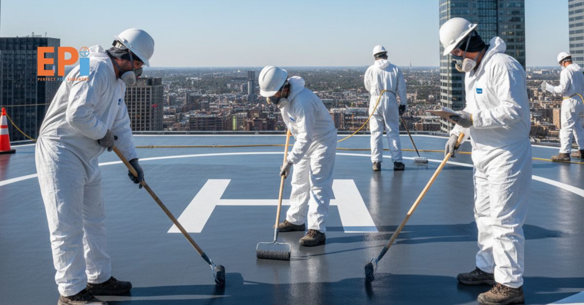 Jasa Epoxy Lantai Helipad