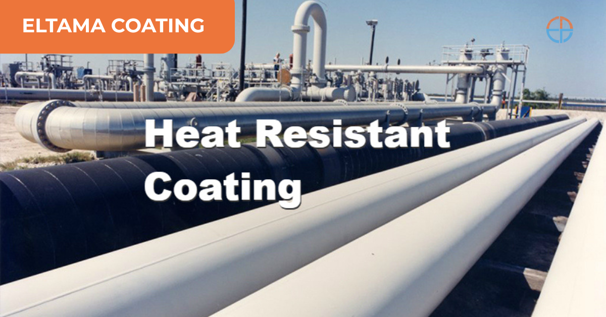 Deretan pipa industri besar dengan lapisan cat khusus tahan panas (heat resistant coating) dari ELTAMA COATING, dirancang untuk melindungi permukaan logam dari suhu ekstrem di lingkungan industri.