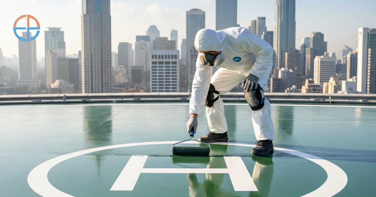 Spesialis Epoxy Lantai Helipad | PT. Eltama Prima Indo