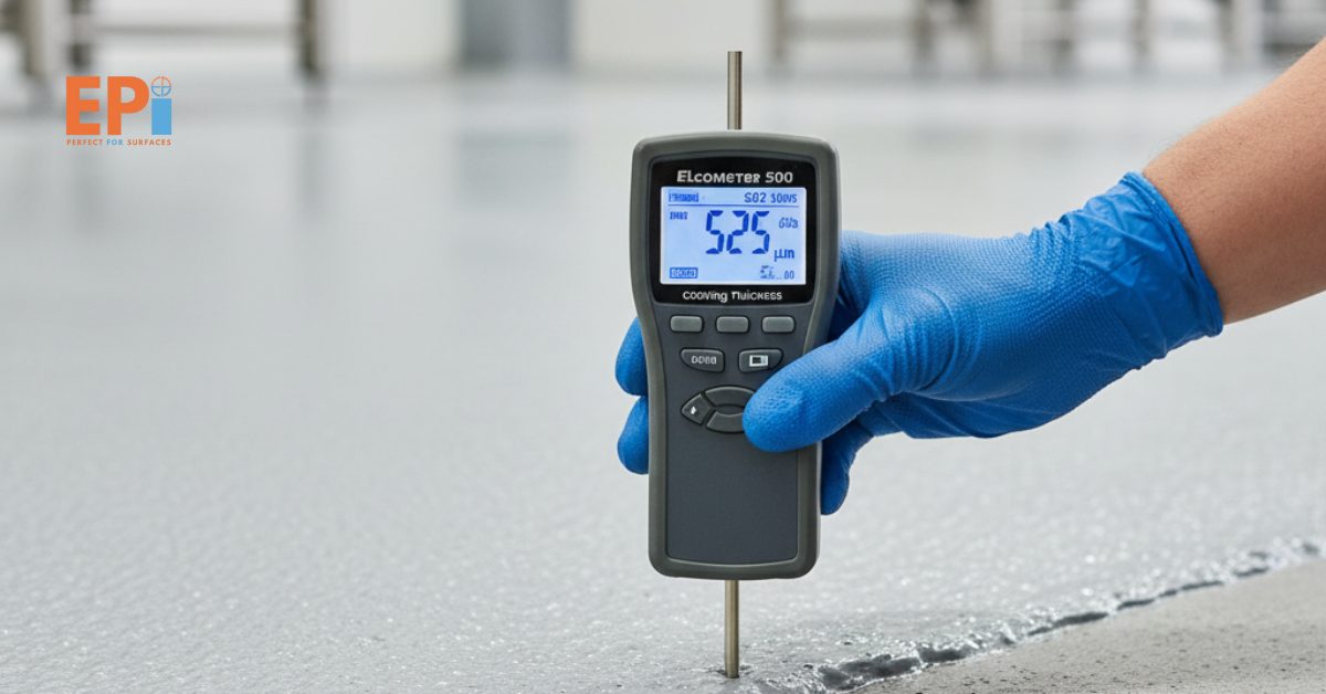 Elcometer 500 digunakan untuk mengukur ketebalan coating pada permukaan beton