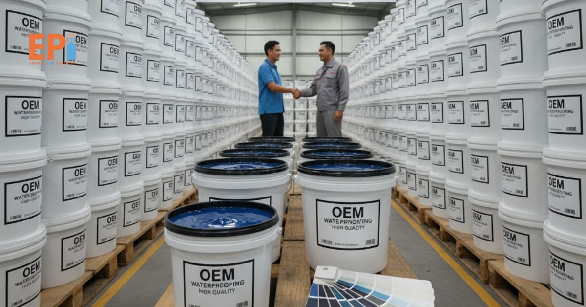 Ember cat waterproofing OEM kualitas tinggi siap untuk distribusi grosir dan maklon merek sendiri.