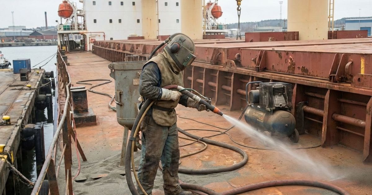 Jasa Sandblasting Kapal Bekasi Terpercaya | Eltama Coating