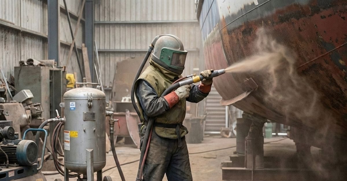 Jasa Sandblasting Kapal Tangerang | Eltama Coating