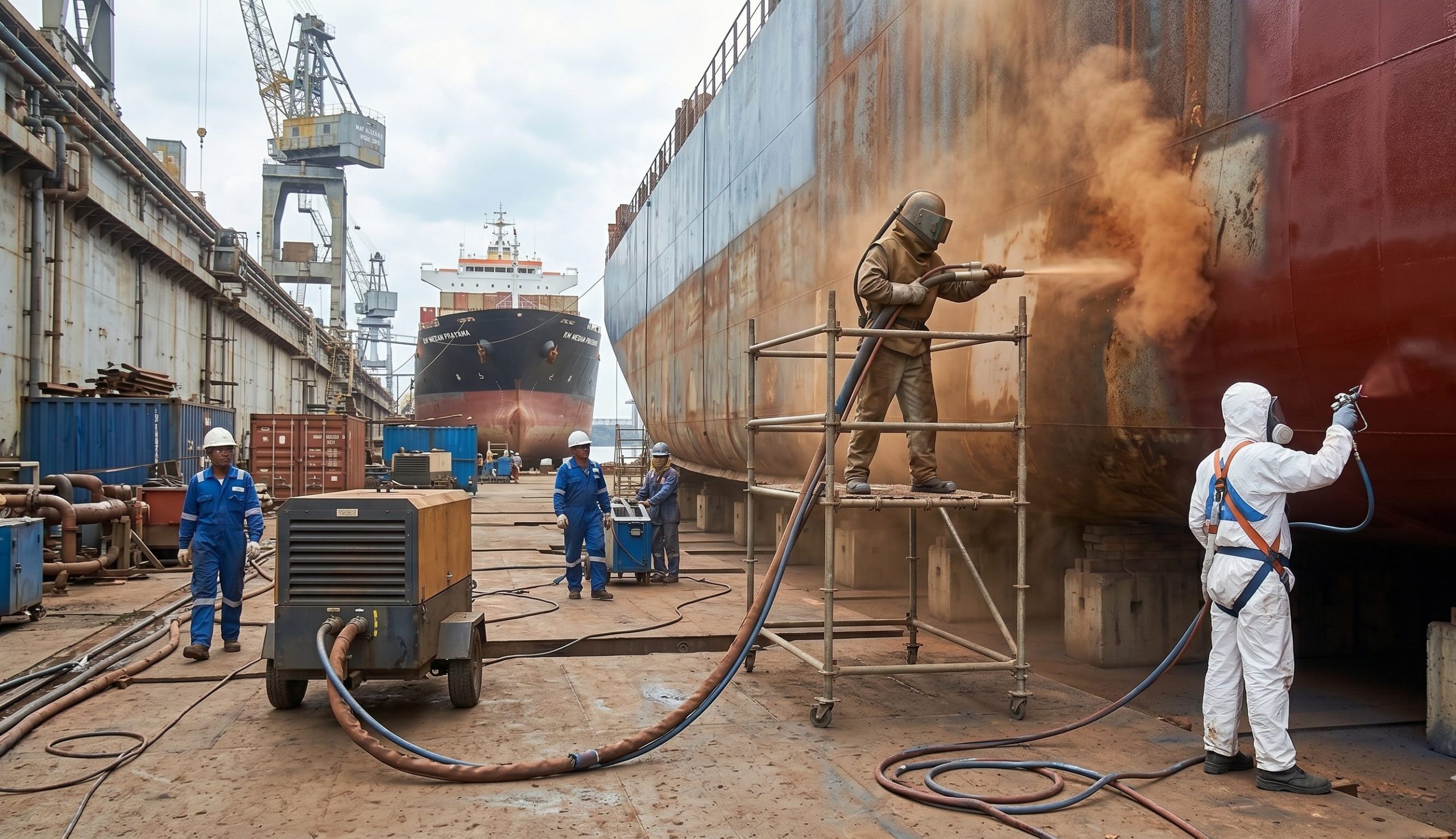 Jasa Sandblasting Kapal Medan Performa Prima