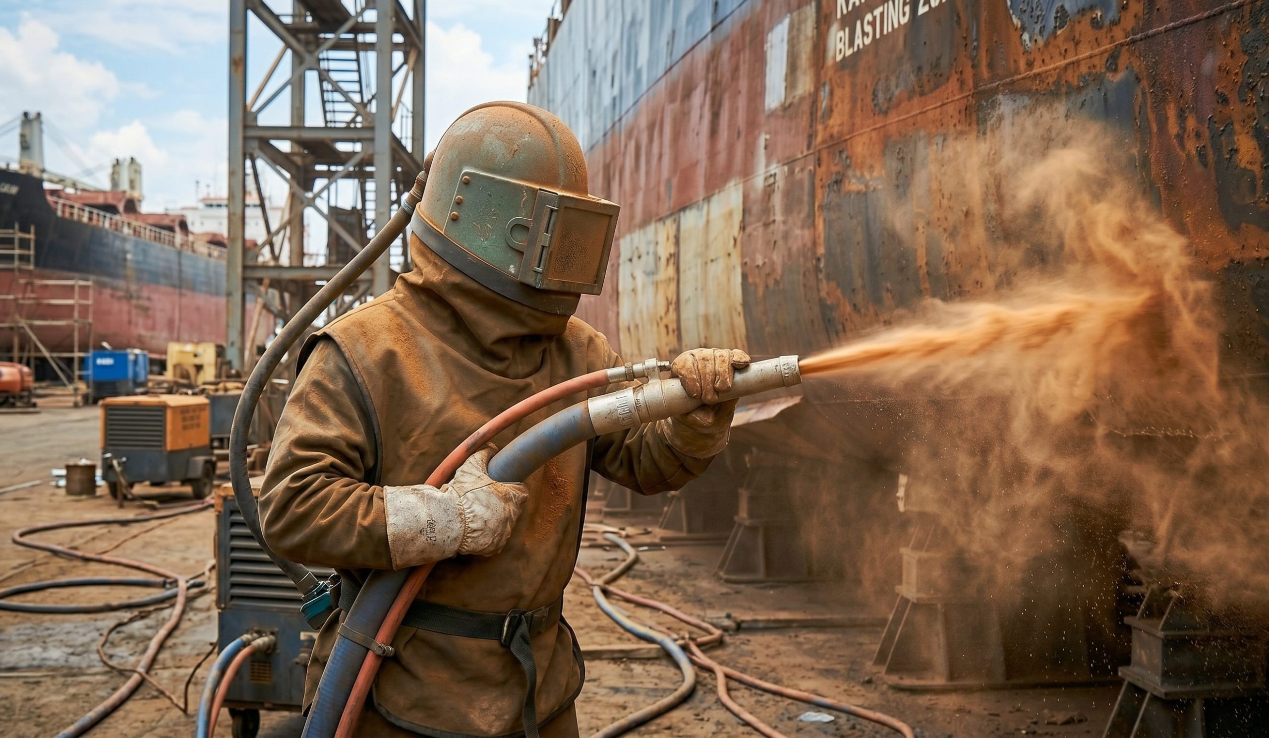 Jasa Sandblasting Kapal Surabaya Solusi Restorasi Kapal
