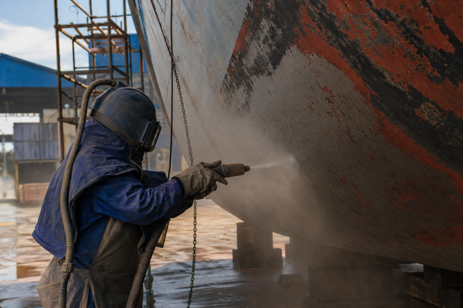 Jasa Sandblasting Kapal Bengkulu