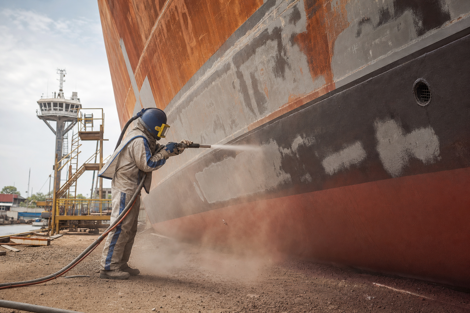 Jasa Sandblasting Kapal Palu