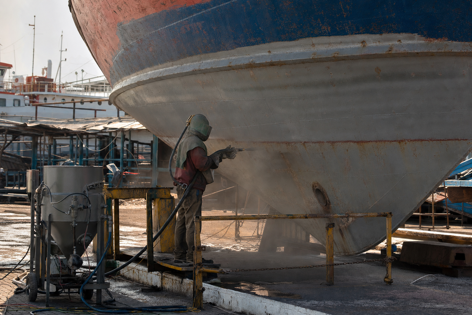Jasa Sandblasting Kapal Samarinda