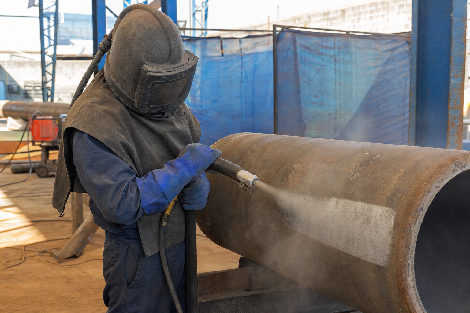 Jasa Sandblasting Pipa Bandung