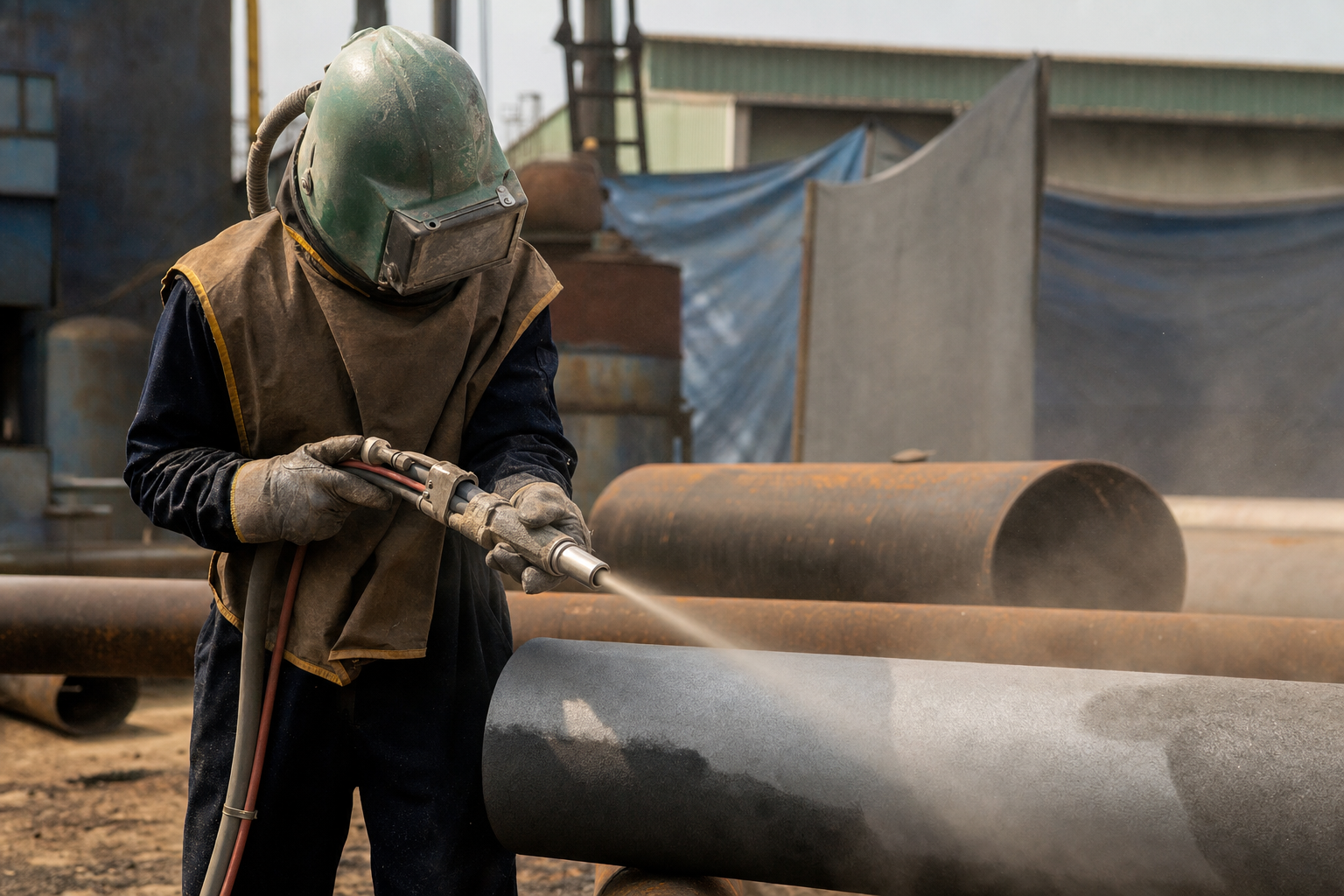 Jasa Sandblasting Pipa Bogor