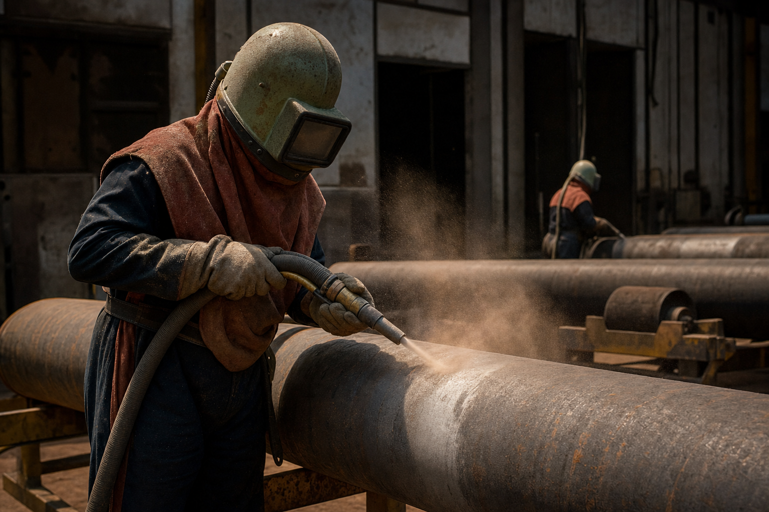 Jasa Sandblasting Pipa Pekanbaru