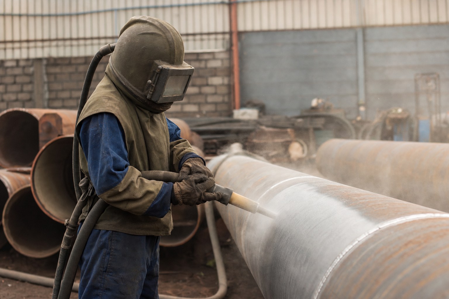 Jasa Sandblasting Pipa Semarang