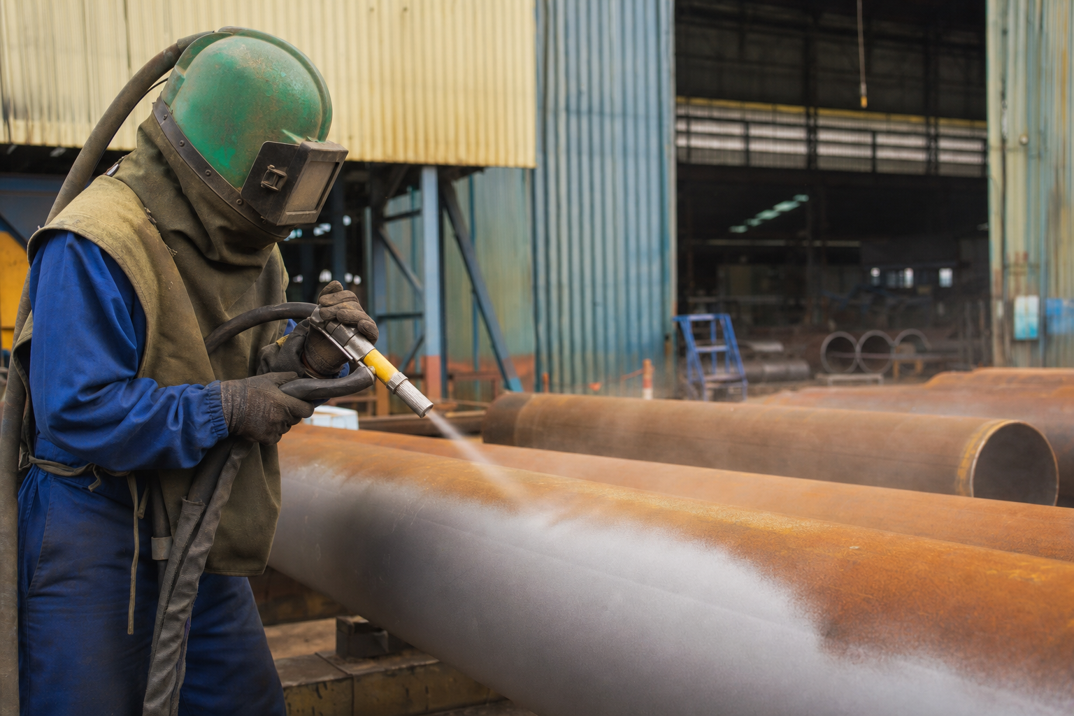 Jasa Sandblasting Pipa Palembang